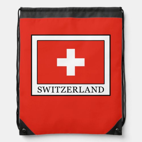 Switzerland Drawstring Bag