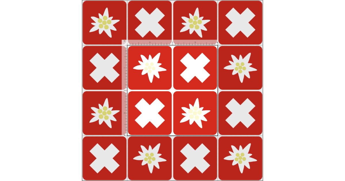 Switzerland Edelweiss pattern Fabric | Zazzle.com