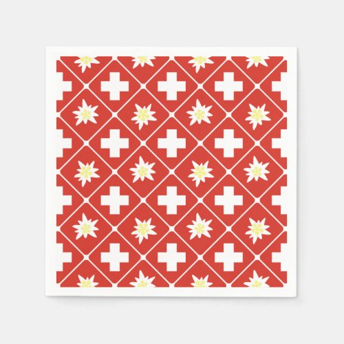 Switzerland Edelweiss pattern Napkins
