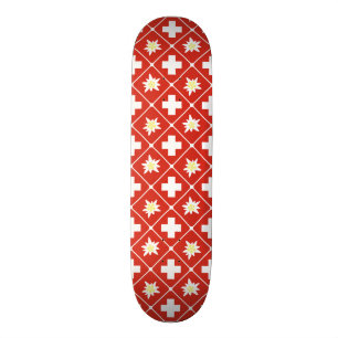 Switzerland Edelweiss pattern Skateboard Deck