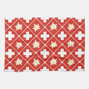 Switzerland Edelweiss pattern Towel