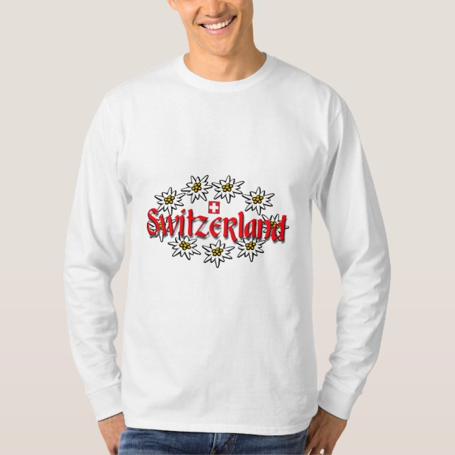 Switzerland Edelweiss Sweatshirt T-Shirt (Front)