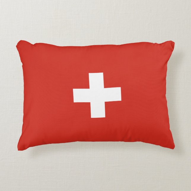 Switzerland flag accent pillow (Front)