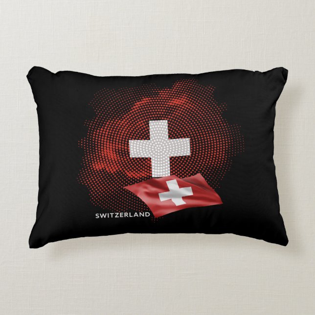 Switzerland flag accent pillow (Front)