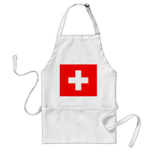 Switzerland Flag Adult Apron