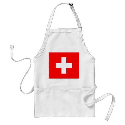 Switzerland Flag Adult Apron