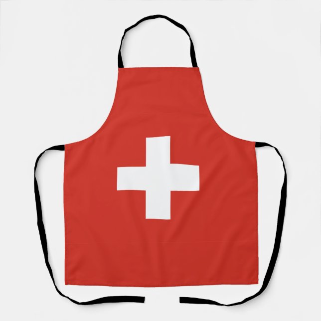 Switzerland flag All-Over Print Apron (Front)