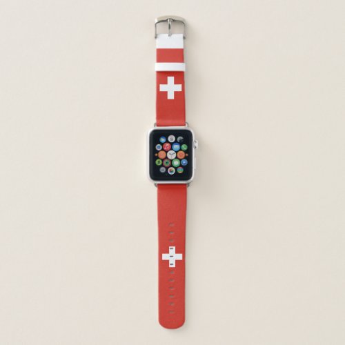 Switzerland Flag Apple Watch Band