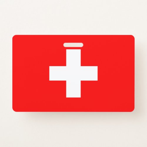 Switzerland Flag Badge