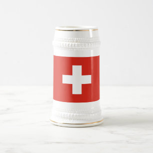 Switzerland Flag Beer Stein