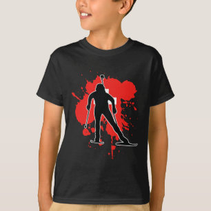 Switzerland Flag Biathlonist - Swiss Biathlon  T-Shirt