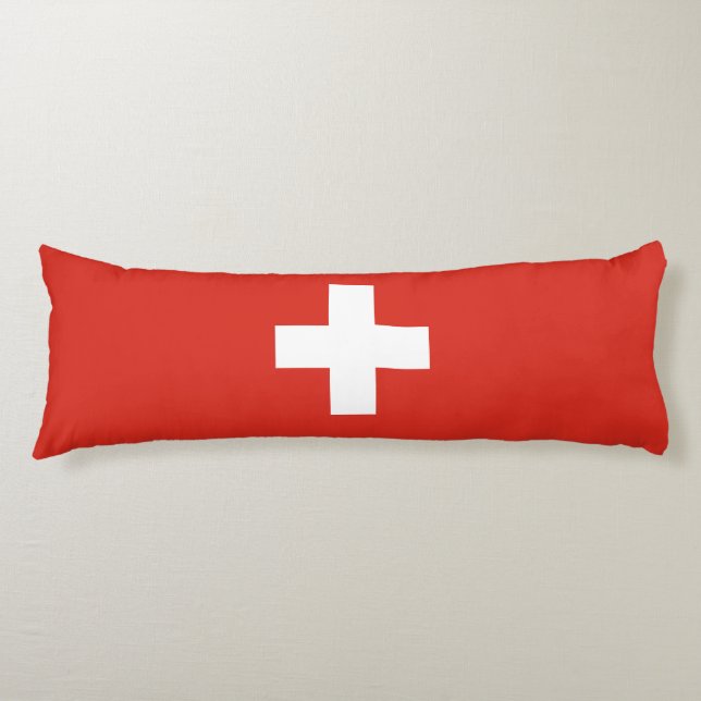 Switzerland Flag Body Pillow (Front)