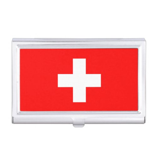 Switzerland Flag Business Card Case