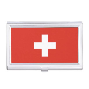 Switzerland Flag Business Card Case