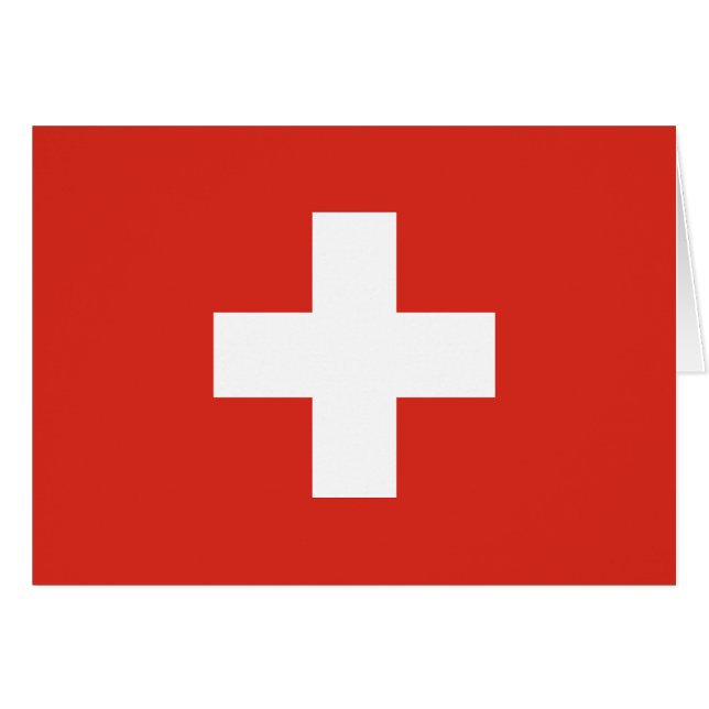 Switzerland Flag Cards (Front Horizontal)