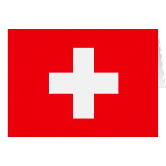 Switzerland Flag Cards (Front Horizontal)