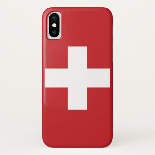Switzerland Flag iPhone X Case