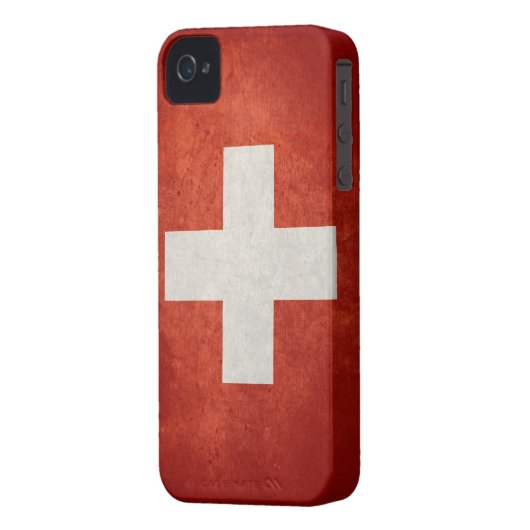 Switzerland Flag Case-Mate iPhone Case (Back Left)