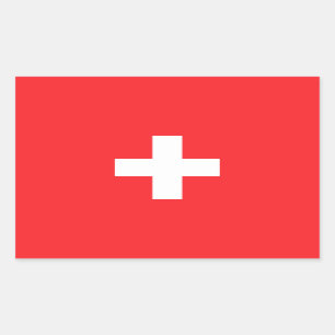 Switzerland Flag Classic Rectangular Sticker