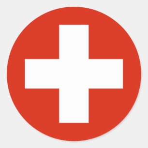 Switzerland Flag Classic Round Sticker