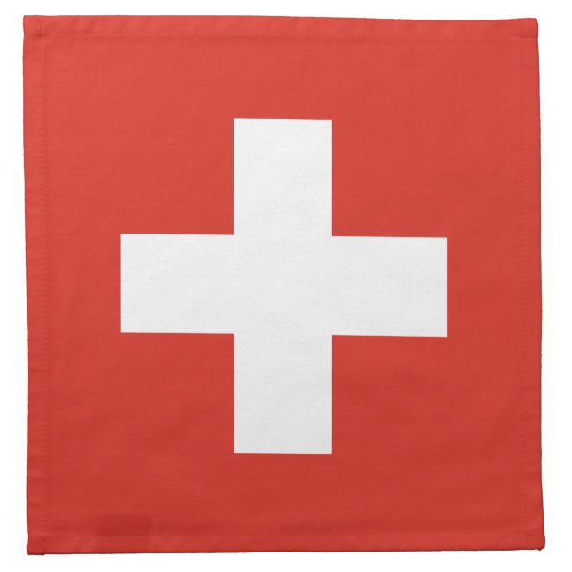 Switzerland Flag Cloth Napkin (Front)
