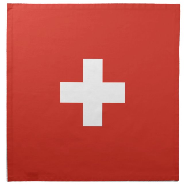 Switzerland flag cloth napkin (Front)