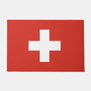 Switzerland flag Door Mat