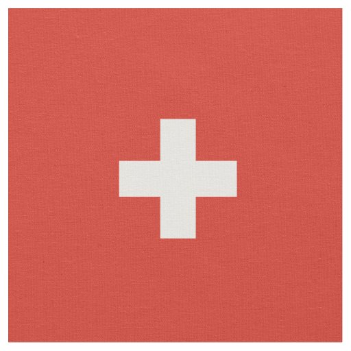 Switzerland flag fabric