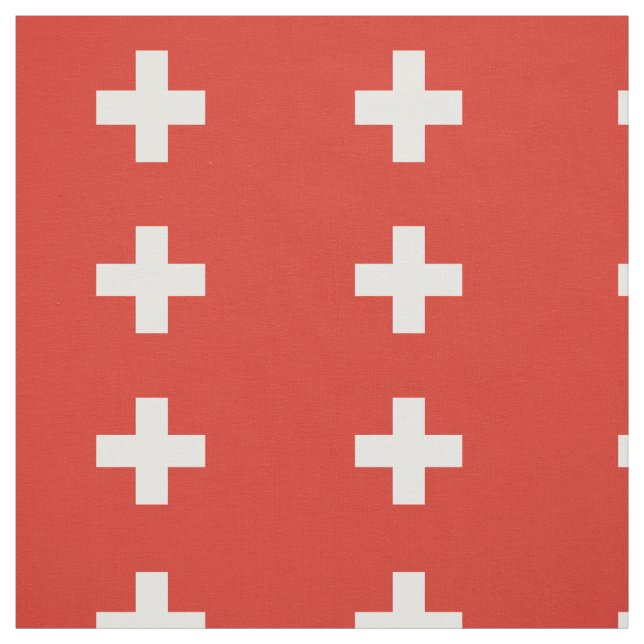 Switzerland Flag Fabric (Swatch)