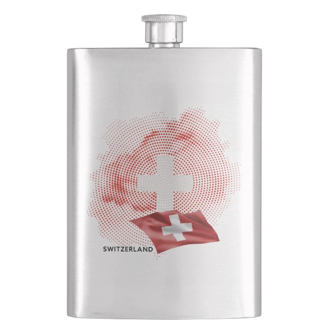 Switzerland flag flask (Front)