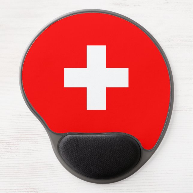 Switzerland Flag Gel Mouse Pad (Front)