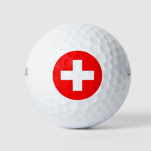Switzerland Flag Golf Balls