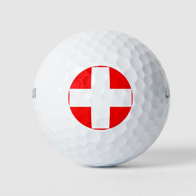 switzerland flag golf balls (Front)