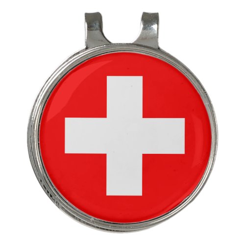 Switzerland Flag Golf Hat Clip