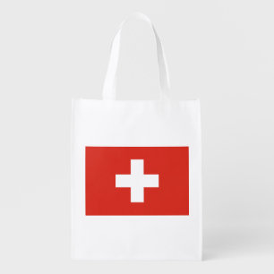 Switzerland Flag Grocery Bag