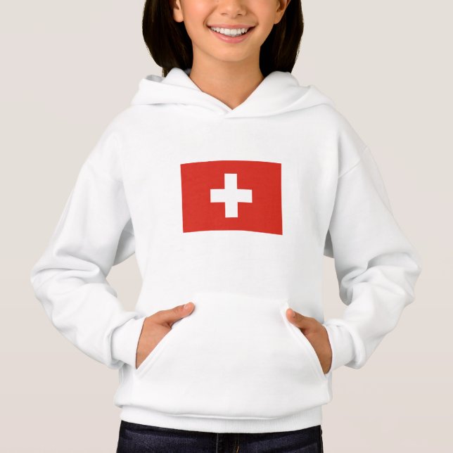 Switzerland Flag Hoodie (Front)