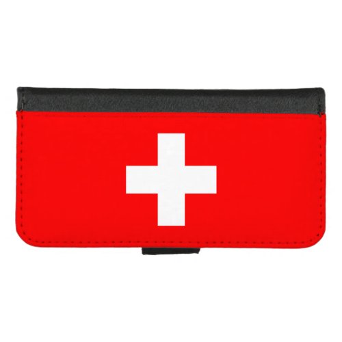 Switzerland Flag iPhone 87 Wallet Case