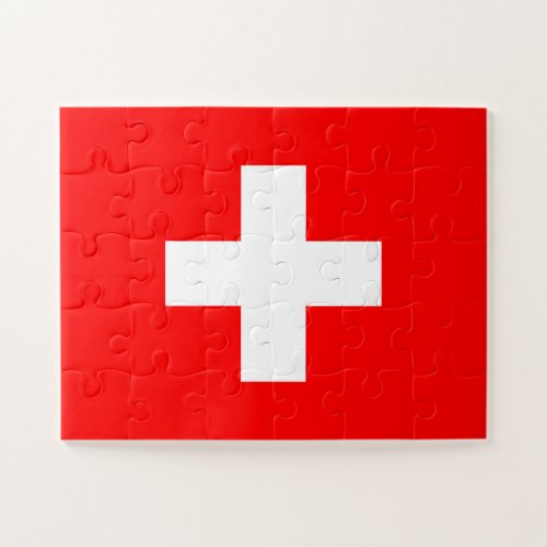 Switzerland Flag Jigsaw Puzzle