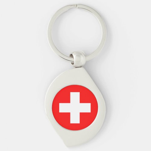 Switzerland Flag Keychain