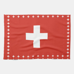 Switzerland flag Kitchen Towels