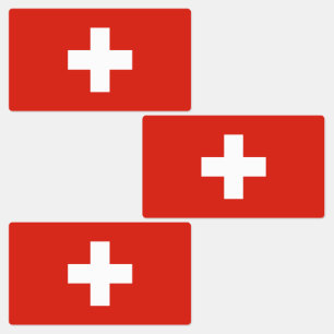 Switzerland Flag Labels