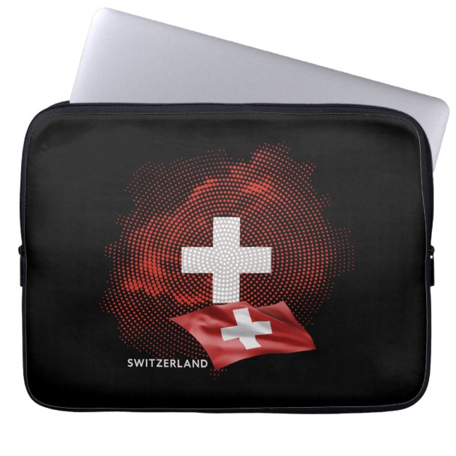 Switzerland flag laptop sleeve (Front)
