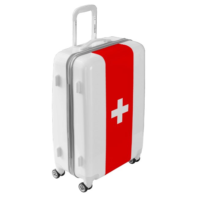 Switzerland Flag Luggage (Rotated Left)