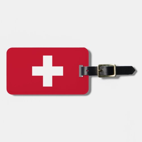 Switzerland Flag Luggage Tag