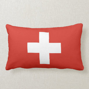 Switzerland Flag Lumbar Pillow