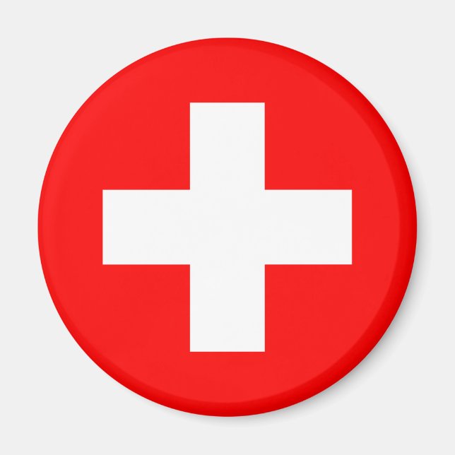 switzerland flag magnet (Front)