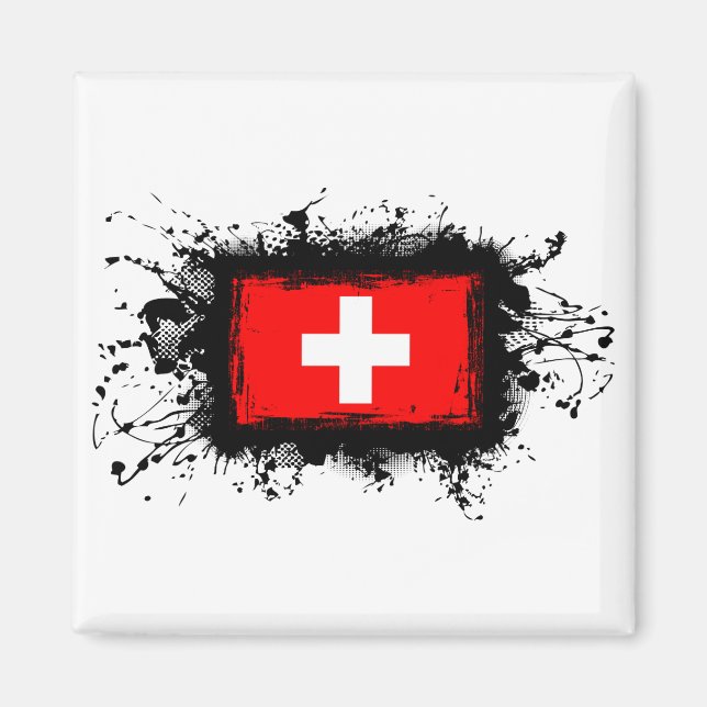 Switzerland Flag Magnet (Front)