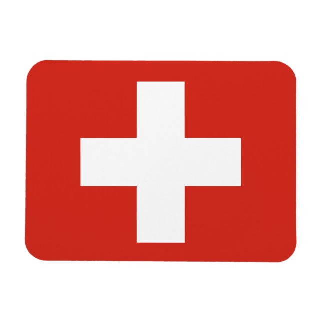 Switzerland Flag Magnet (Horizontal)