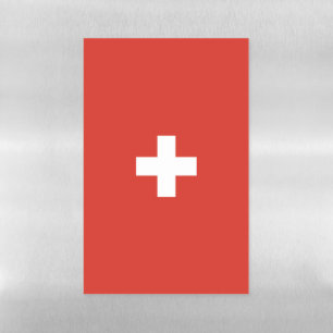 Switzerland flag magnetic dry erase sheet