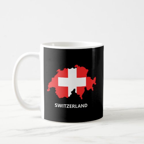 Switzerland Flag Map Swiss Schweiz Coffee Mug
